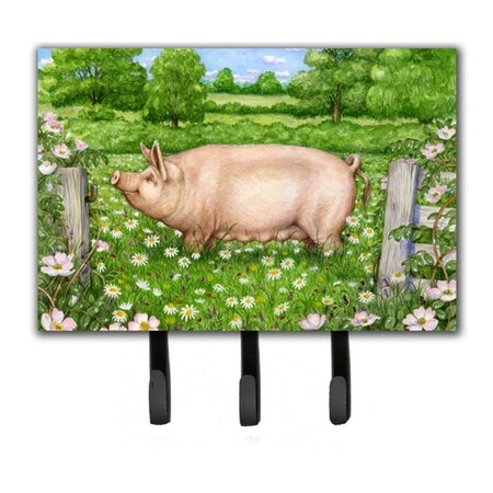 Jensendistributionservices Pig in Dasies by Debbie Cook Leash or Key Holder MI2103709